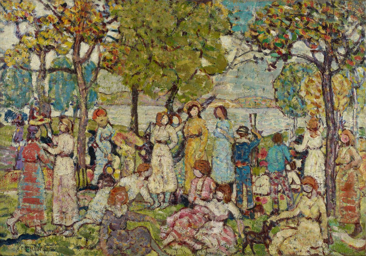 Vacances, c.1920 - Maurice Brazil Prendergast