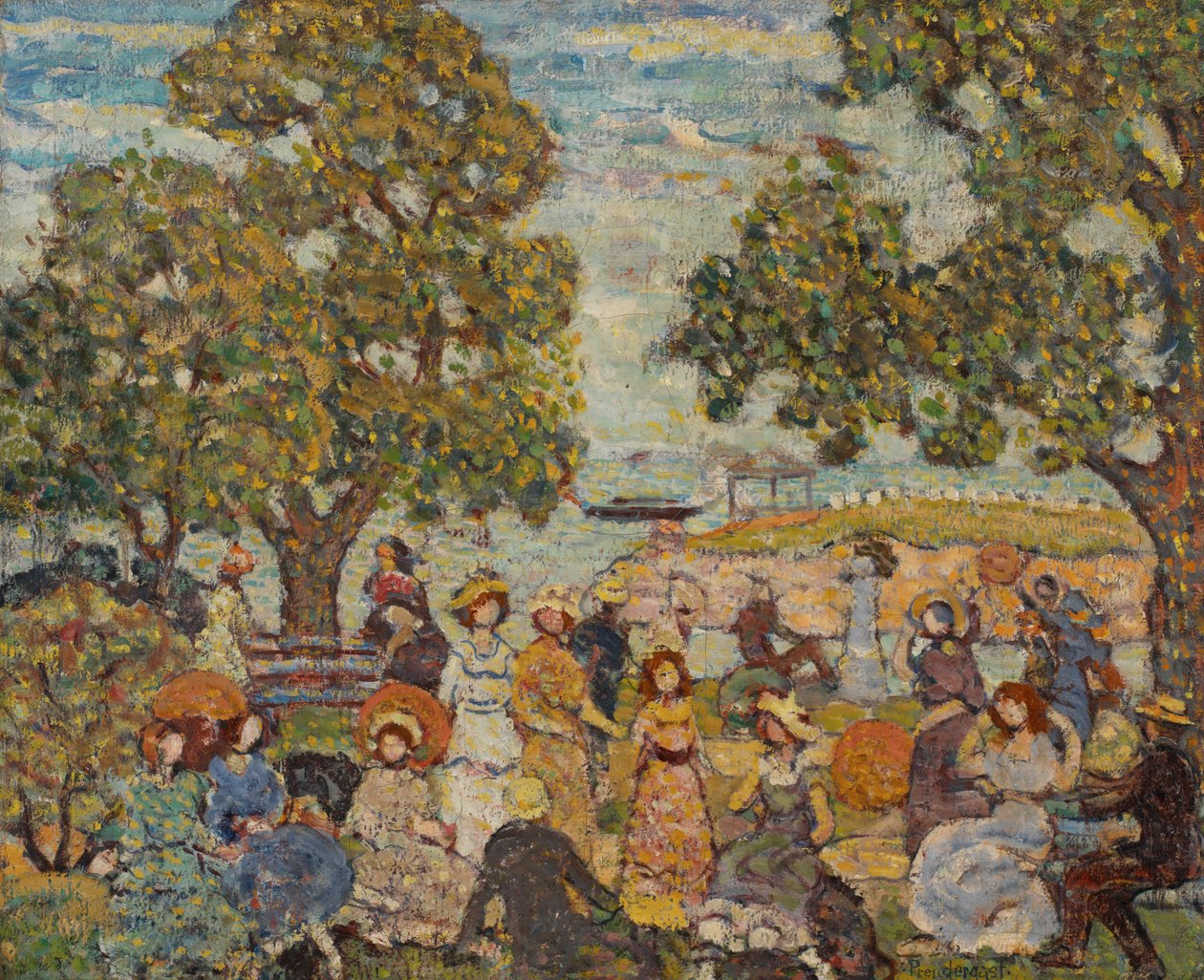 Paysage avec des figures - Maurice Brazil Prendergast