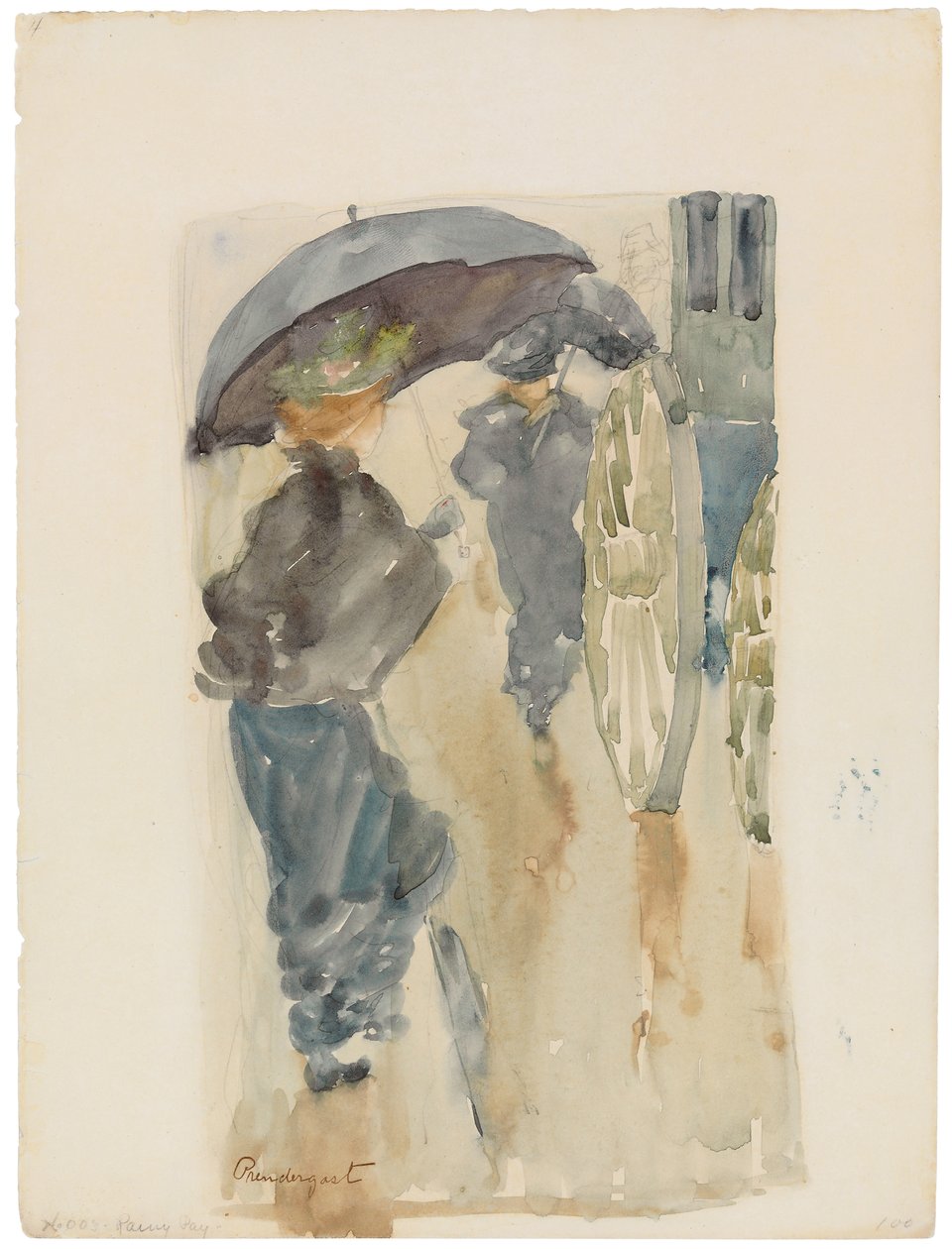 Jour de pluie, vers 1893-94 - Maurice Brazil Prendergast
