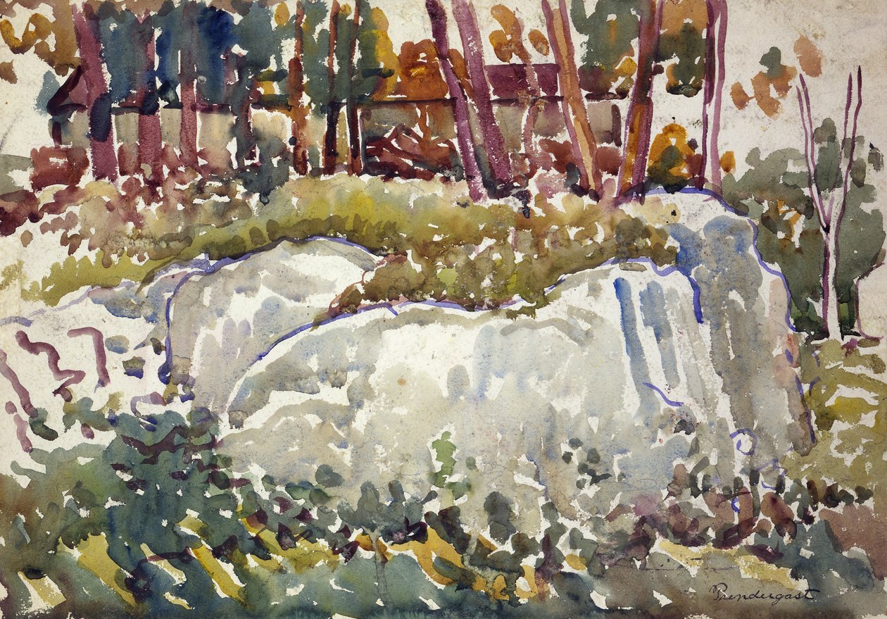 Rochers, Maine, vers 1913-1915 - Maurice Brazil Prendergast