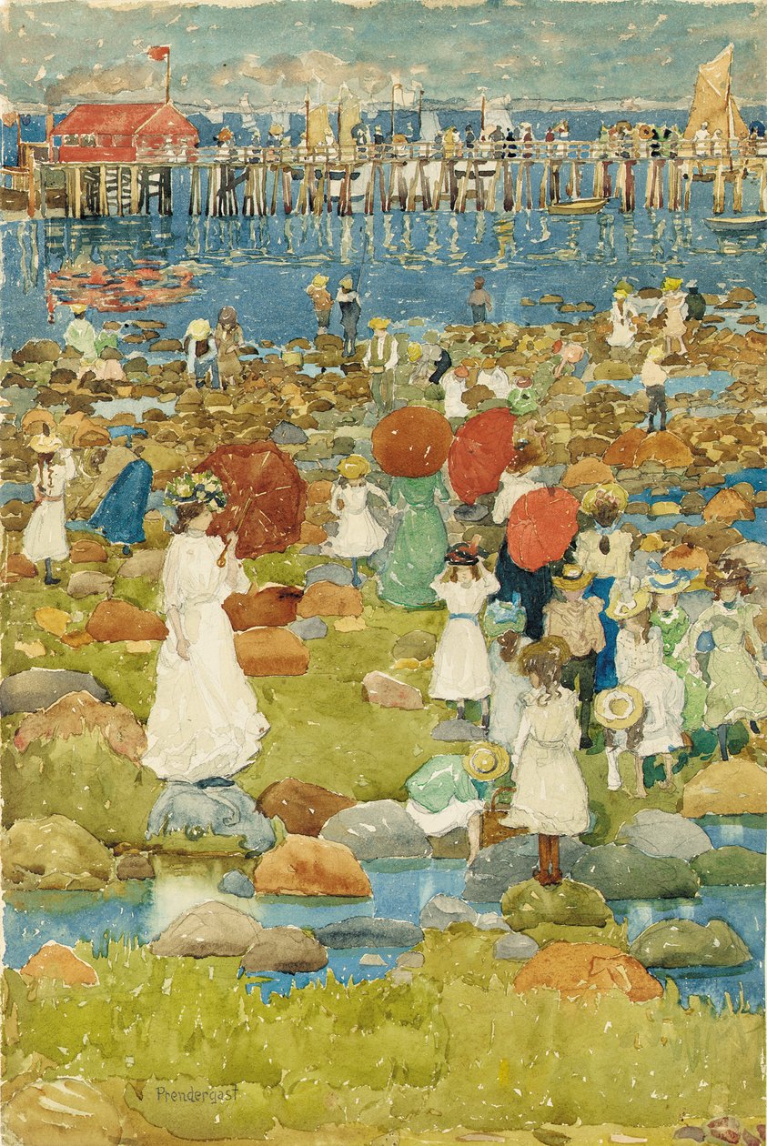 Plage rocheuse - Maurice Brazil Prendergast