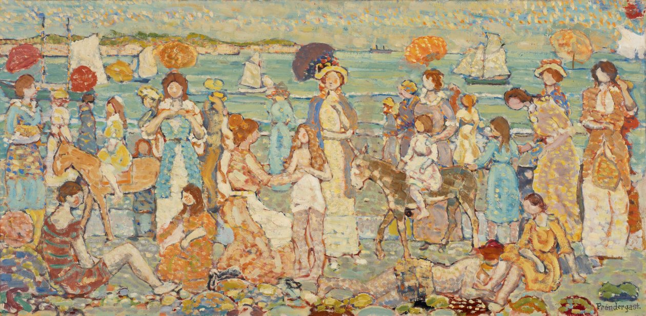 La Plage "No. 3" - Maurice Brazil Prendergast