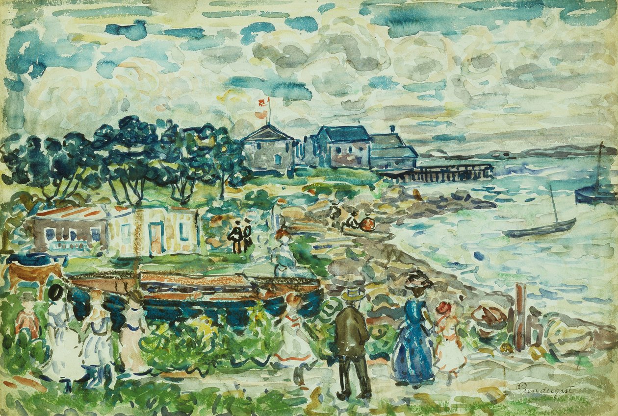 La crique - Maurice Brazil Prendergast