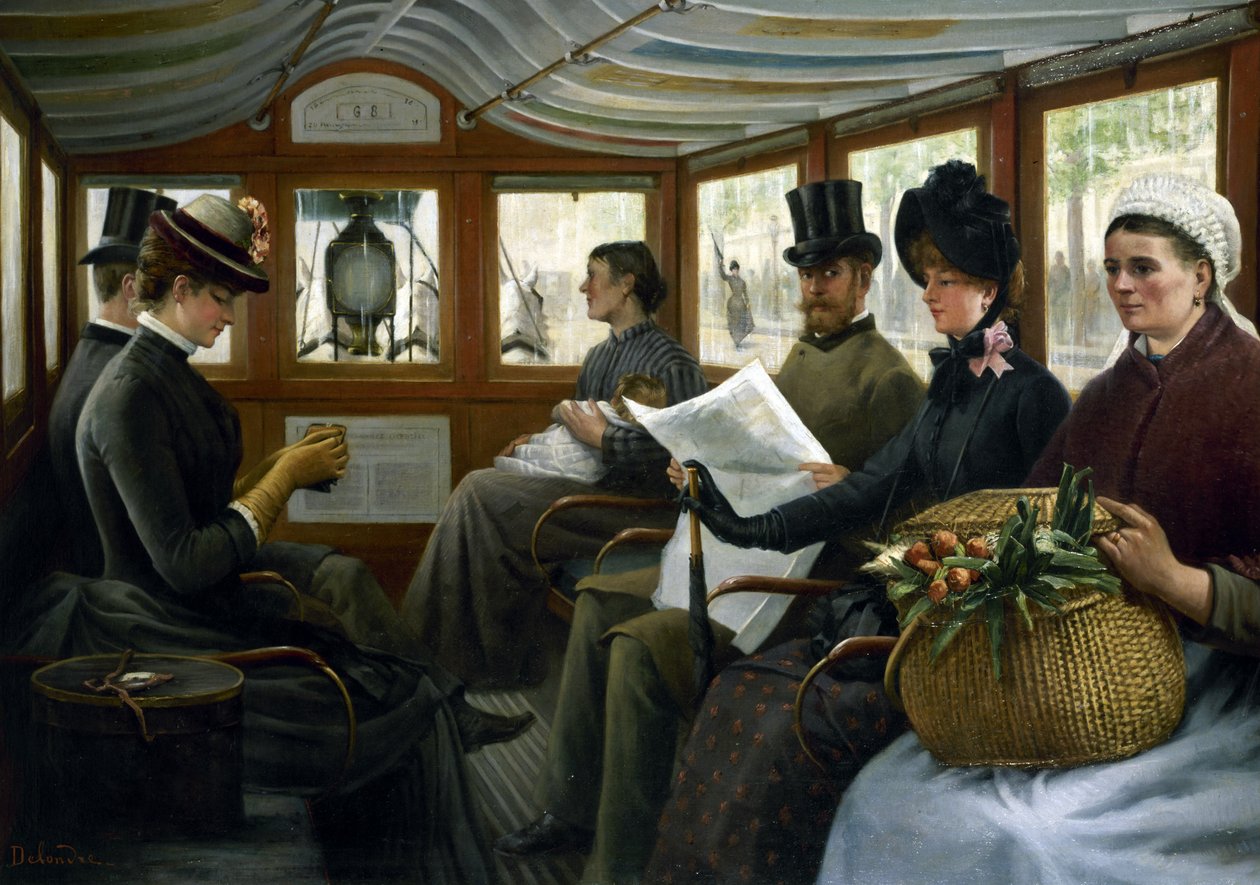 Dans un omnibus, 1885 - Maurice Delondre