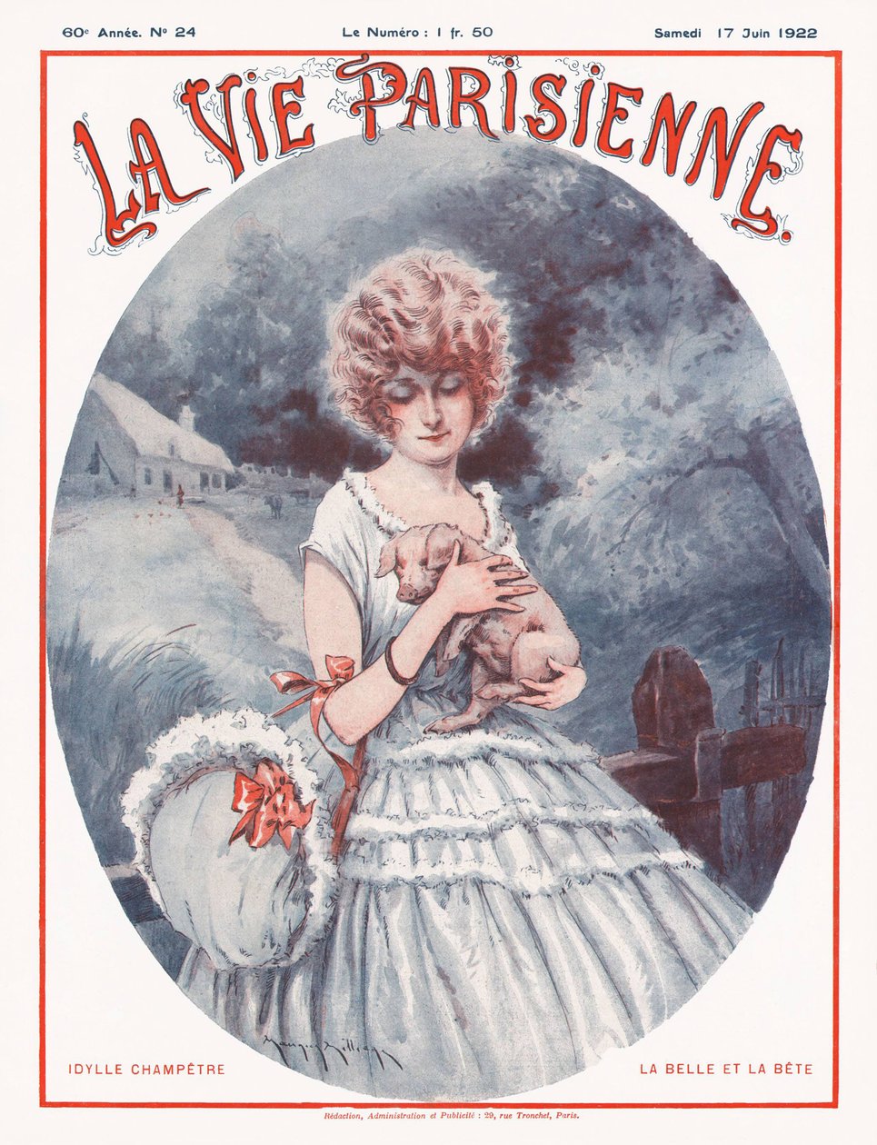 Couverture du magazine La Vie Parisienne, 1922 - Maurice Millière