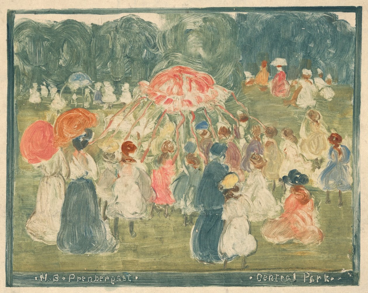 Central Park - Maurice Brazil Prendergast