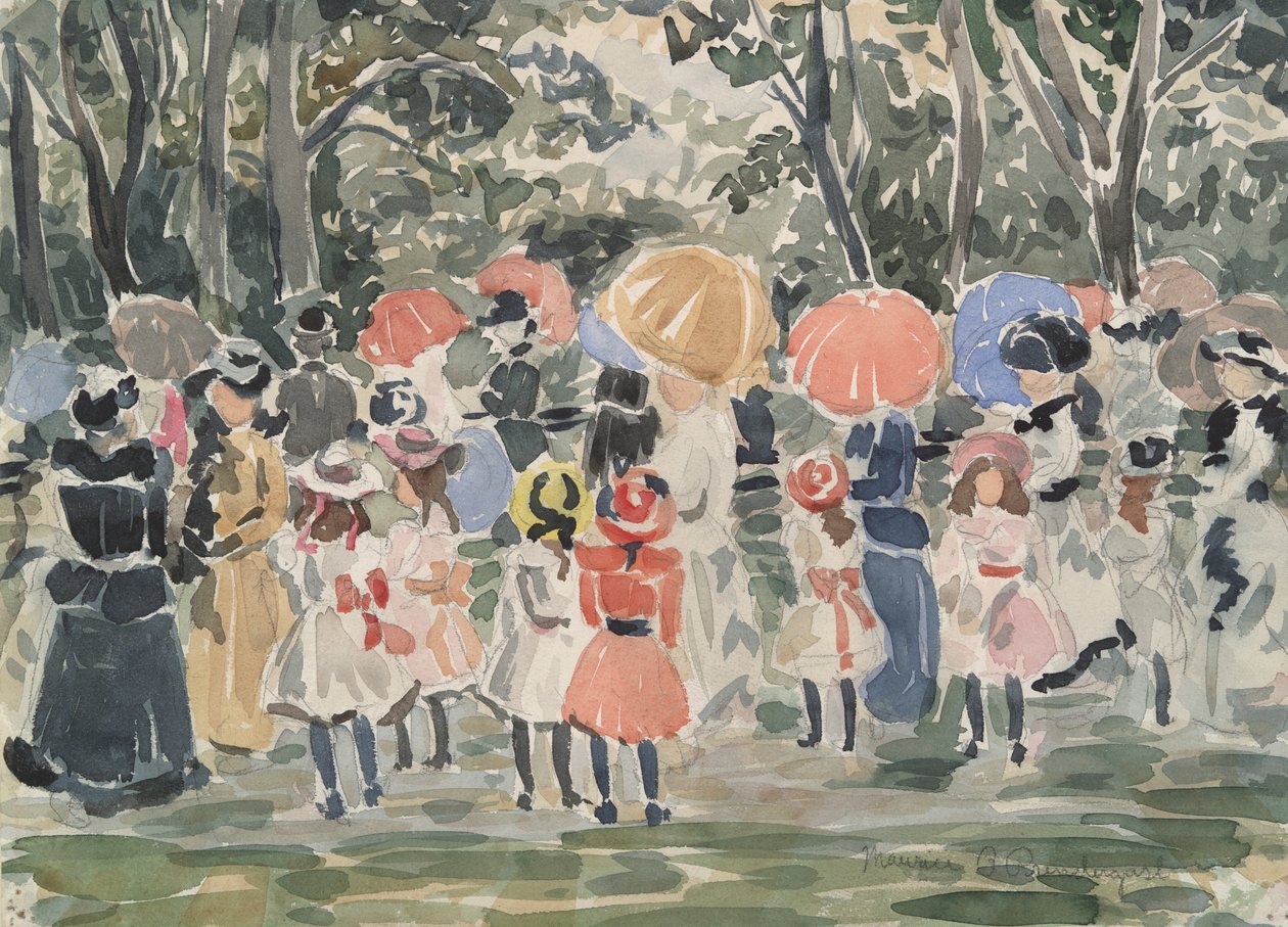 Dans le parc - Maurice Brazil Prendergast