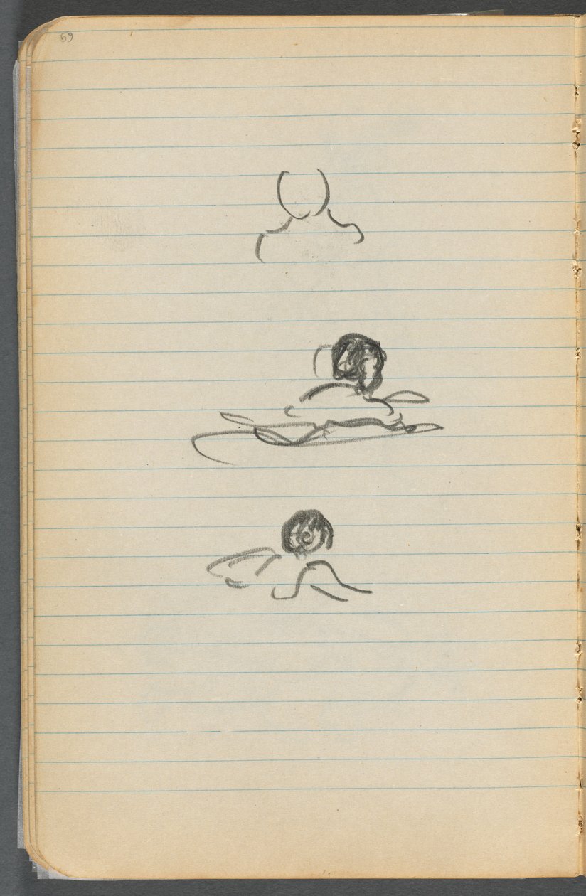 Carnet de croquis, page 069 : Figures - Maurice Prendergast