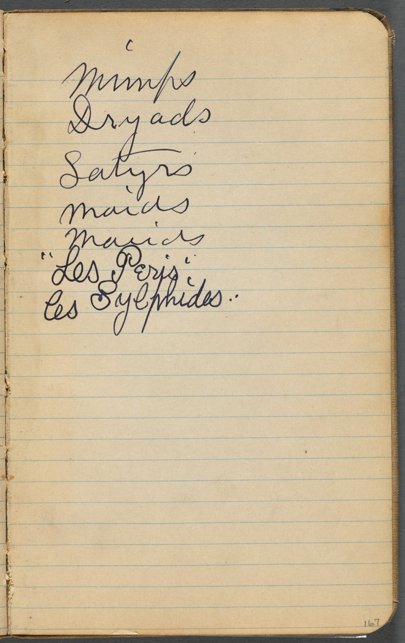 Carnet de croquis, page 167 : Notes - Maurice Prendergast