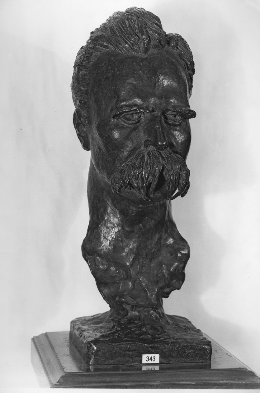 Buste de Friedrich Nietzsche (1844-1900) philosophe allemand, 1902 (bronze) - Max Klinger