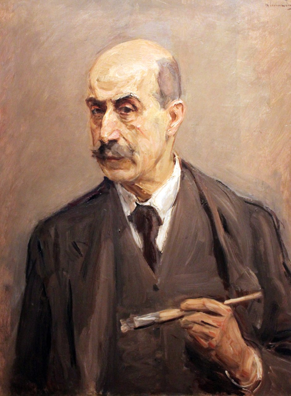 Autoportrait avec pinceau - Max Liebermann