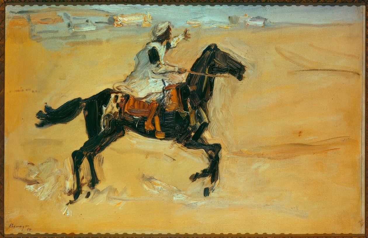 Arabe à cheval - Max Slevogt
