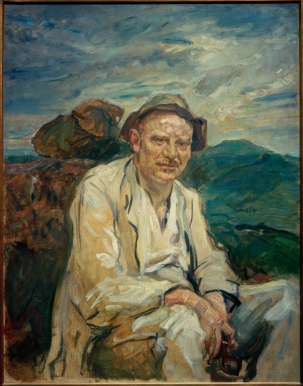 Le voyageur au repos. Portrait de Heinrich Kohl - Max Slevogt