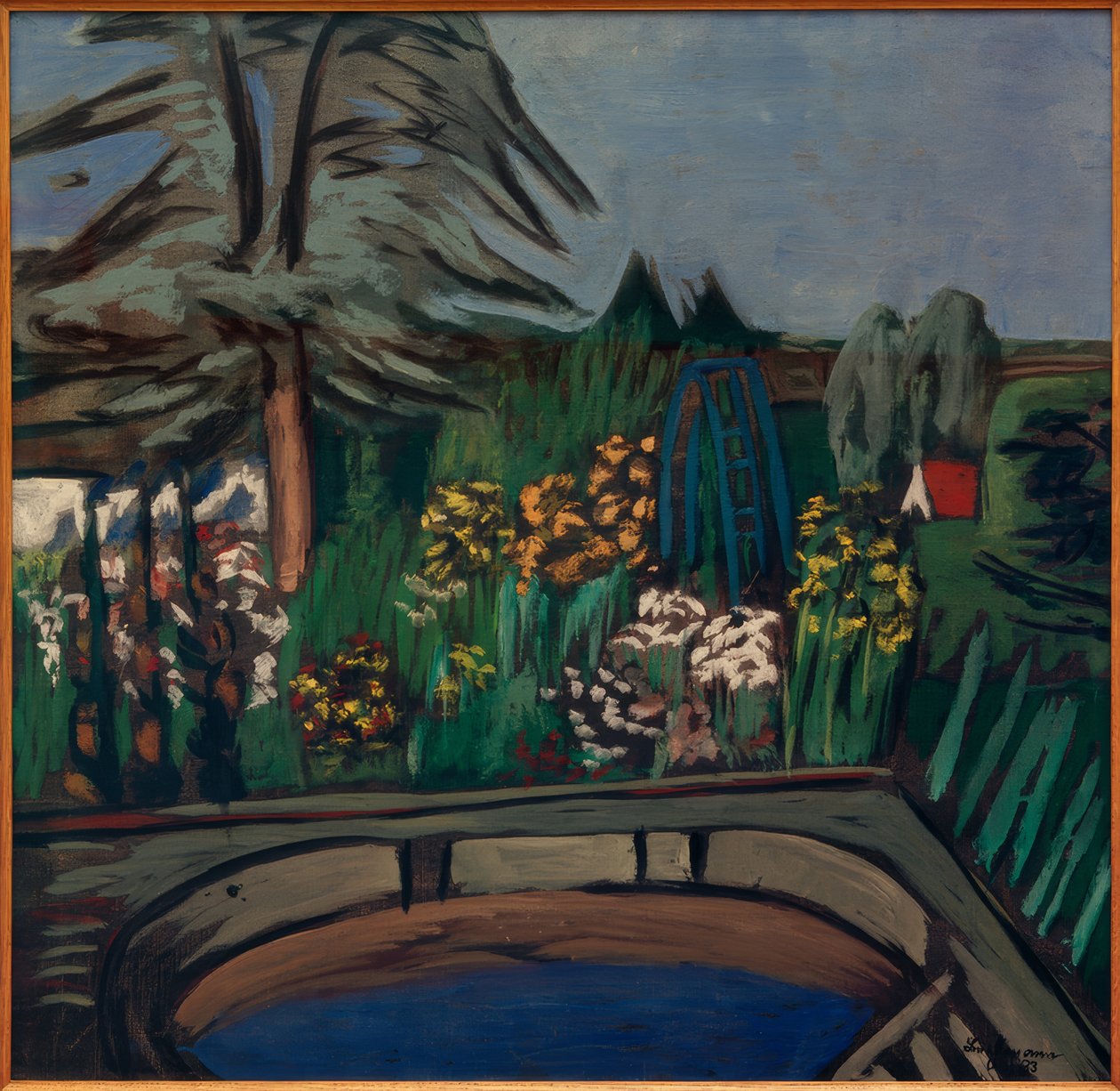 Jardin en fleurs - Max Beckmann