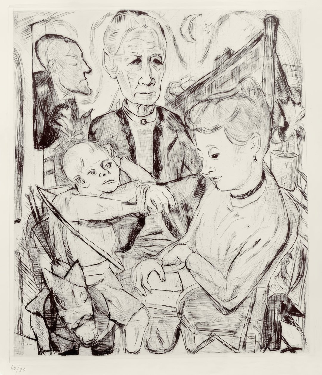 Scène familiale - Max Beckmann