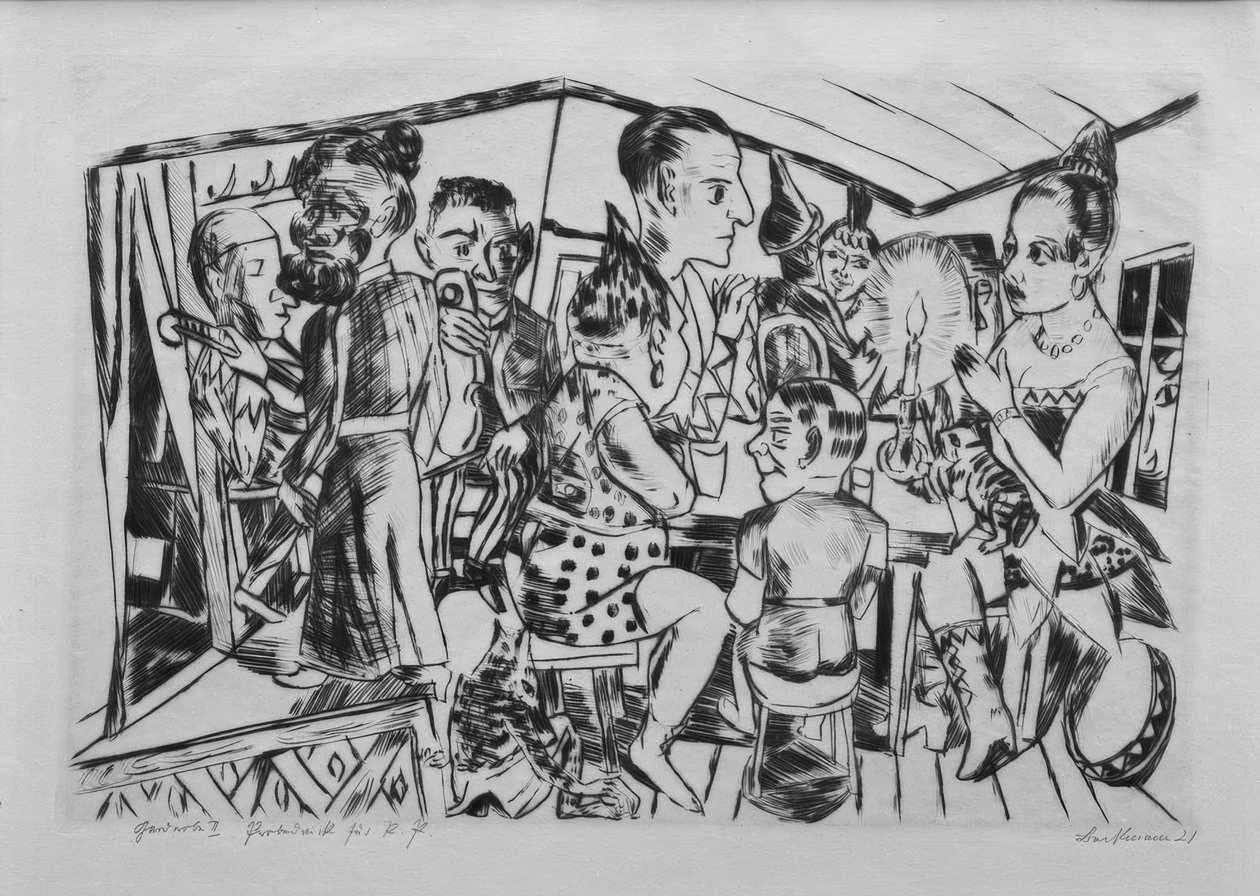 Dans les coulisses - Max Beckmann
