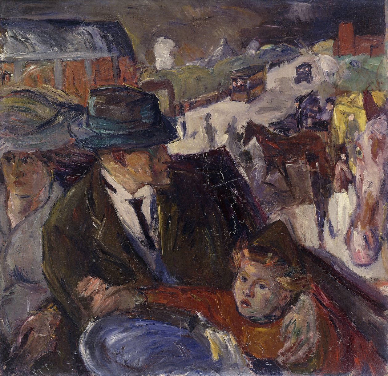 Dans la voiture - Max Beckmann