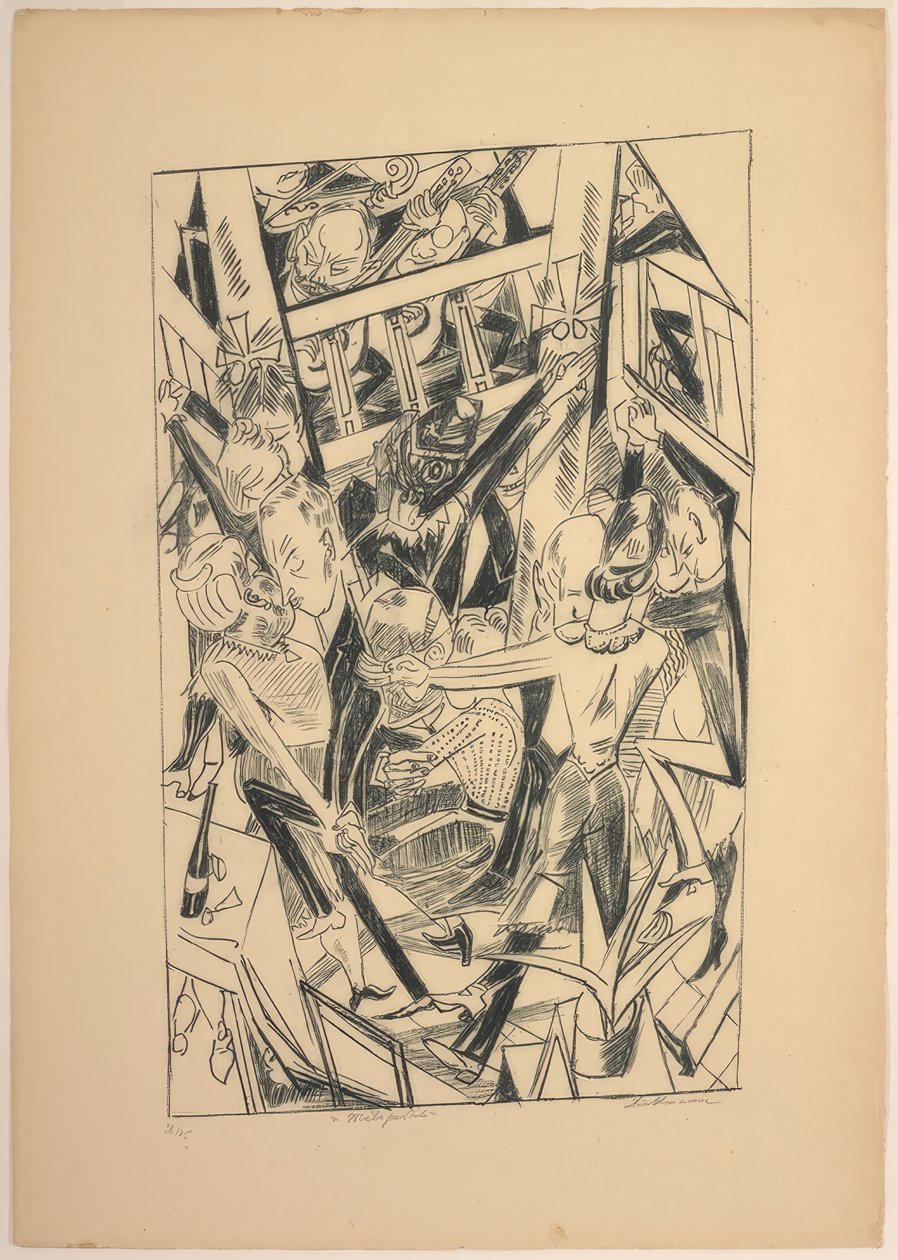 Malepartus, planche huit de Die Hölle - Max Beckmann