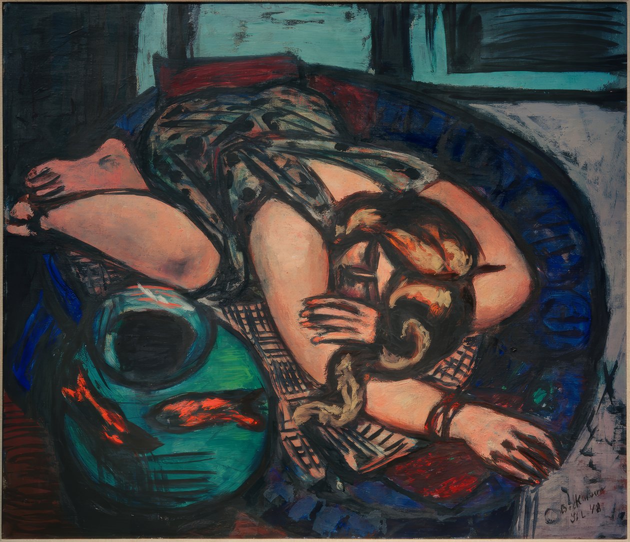 Fille au repos - Max Beckmann