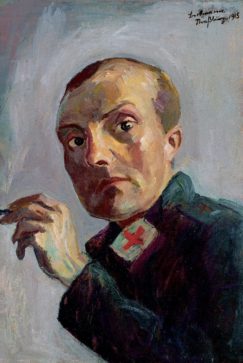 Autoportrait en infirmier - Max Beckmann