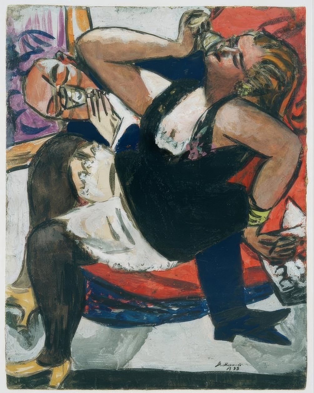 Couple assis - Max Beckmann