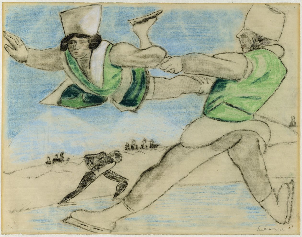 Patineurs à Davos - Max Beckmann