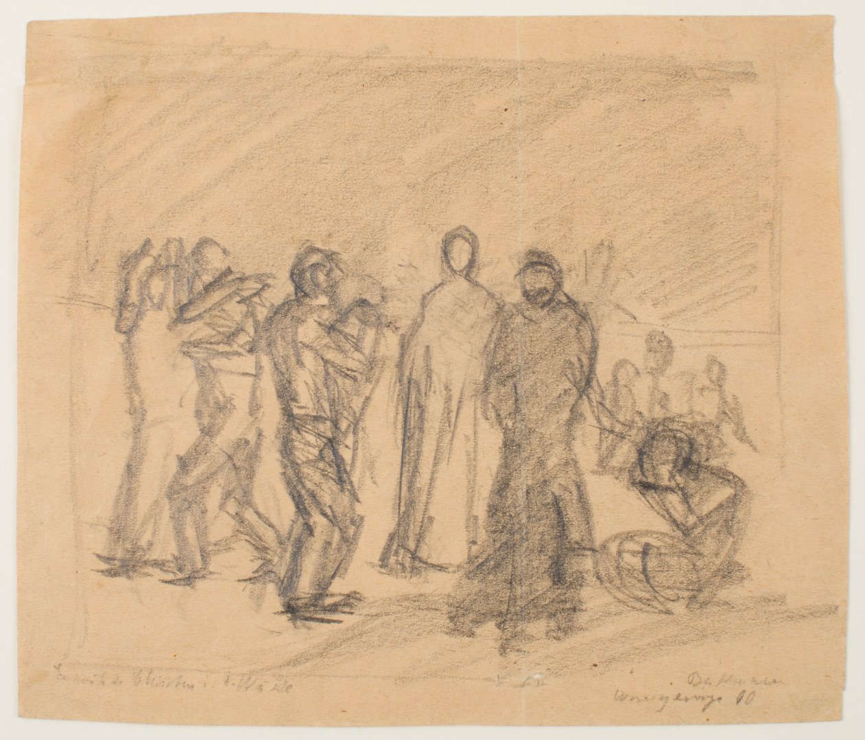 Esquisse pour Christ dans le désert - Max Beckmann