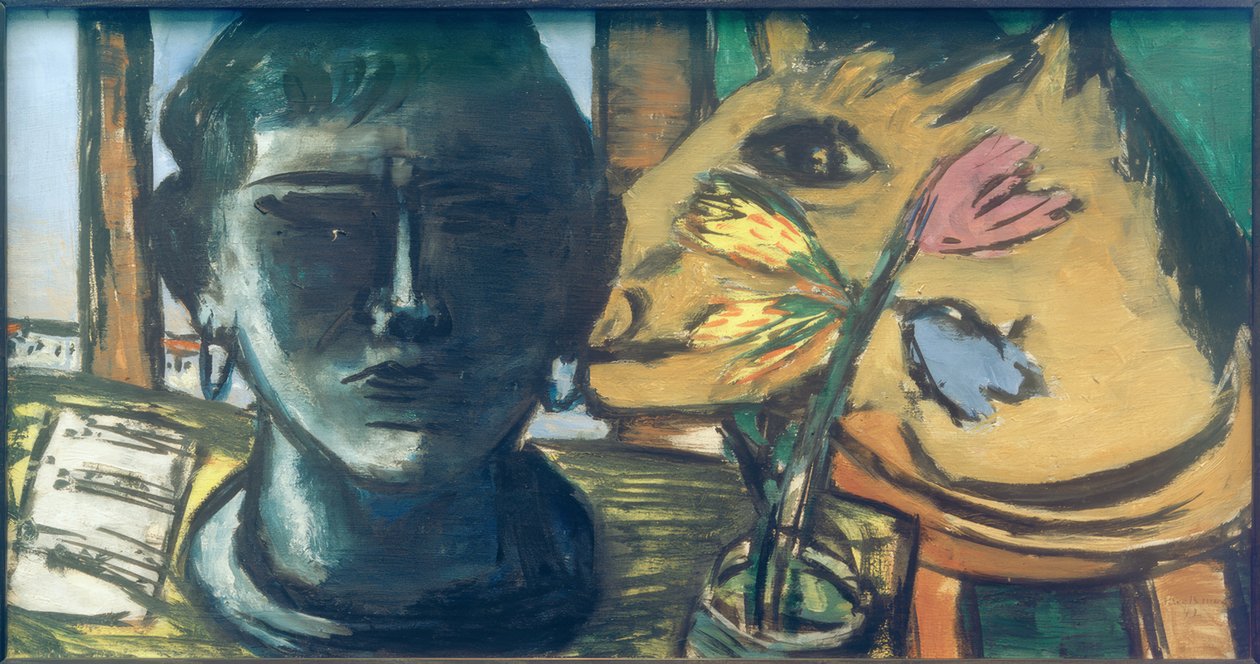 Nature morte avec sculpture - Max Beckmann