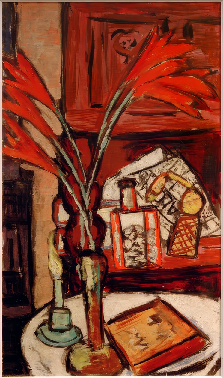 Nature morte avec bougie verte - Max Beckmann