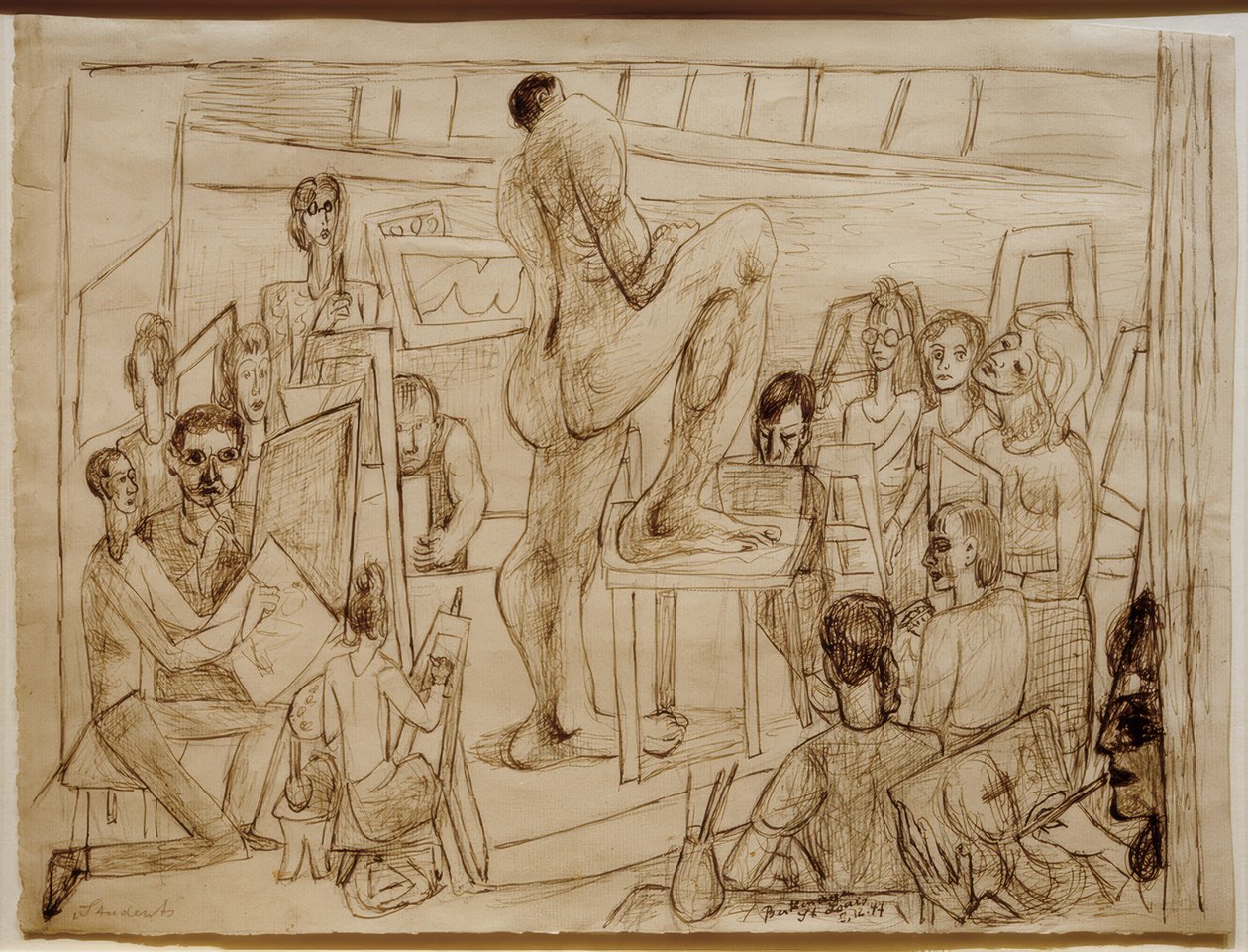 Étudiants - Max Beckmann