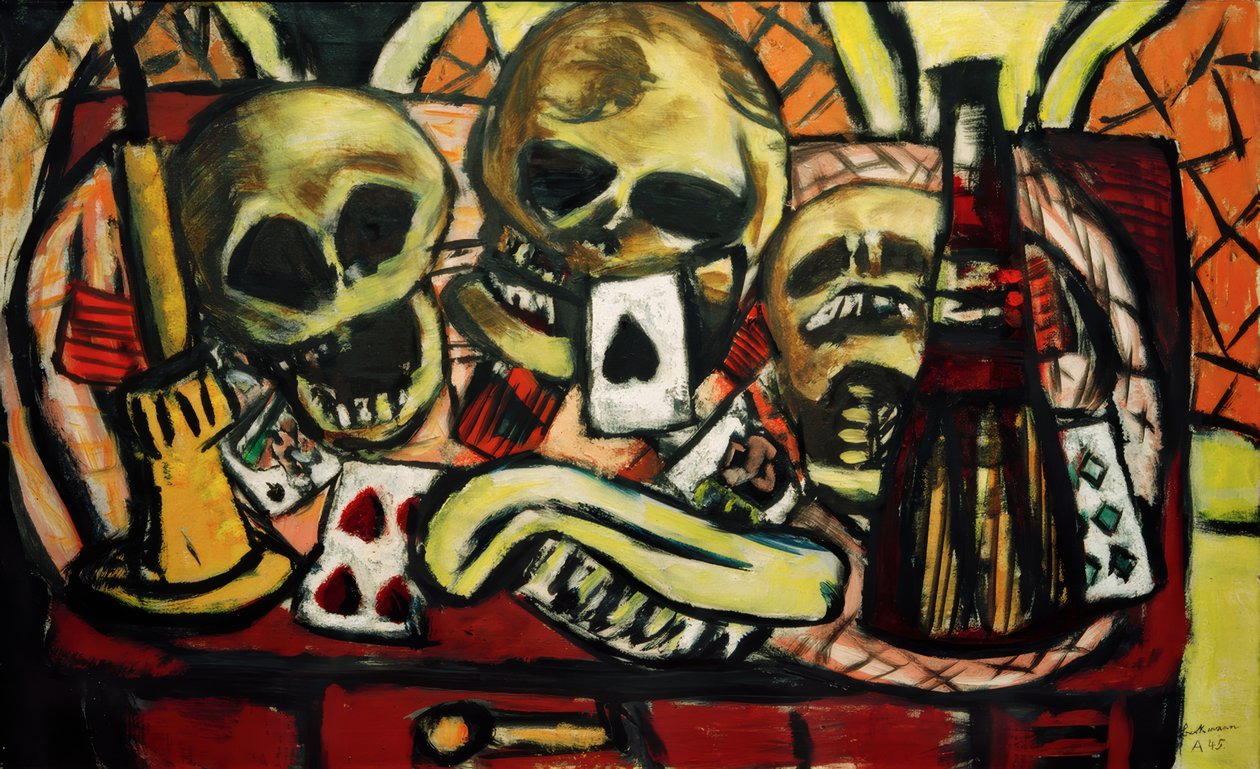 Nature morte avec crâne - Max Beckmann