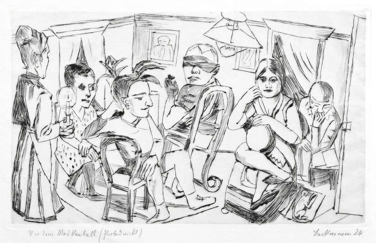 Avant le bal masqué - Max Beckmann