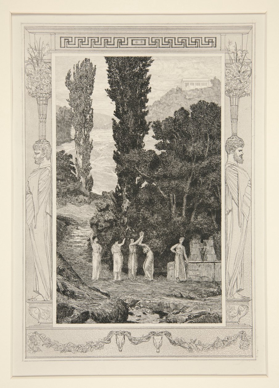 Figures classiques (Psyché errante) - Max Klinger