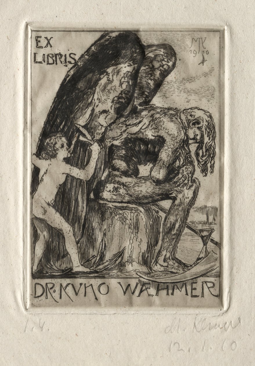 Ex Libris Dr. Kuno Waehmer, 1910 - Max Klinger