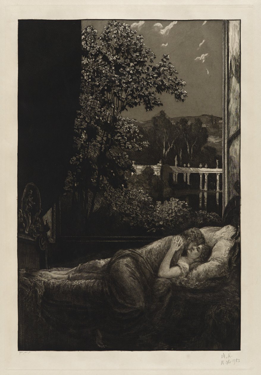 Nacht (Glück) (Nuit [Bonheur]) - Max Klinger