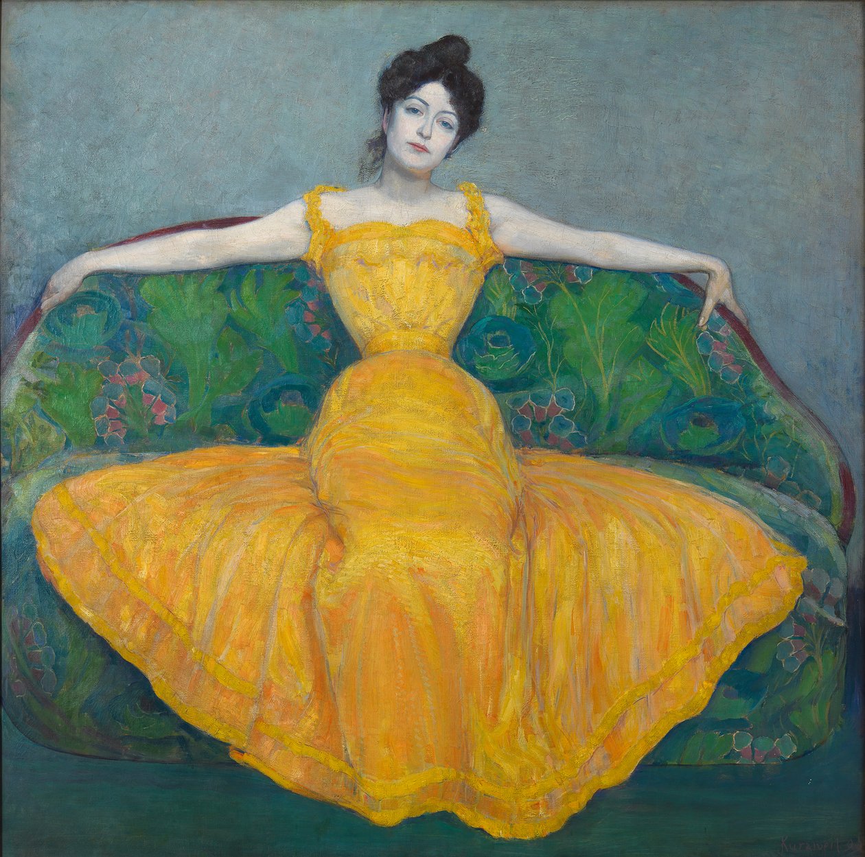Dame en jaune, 1899 - Max Kurzweil