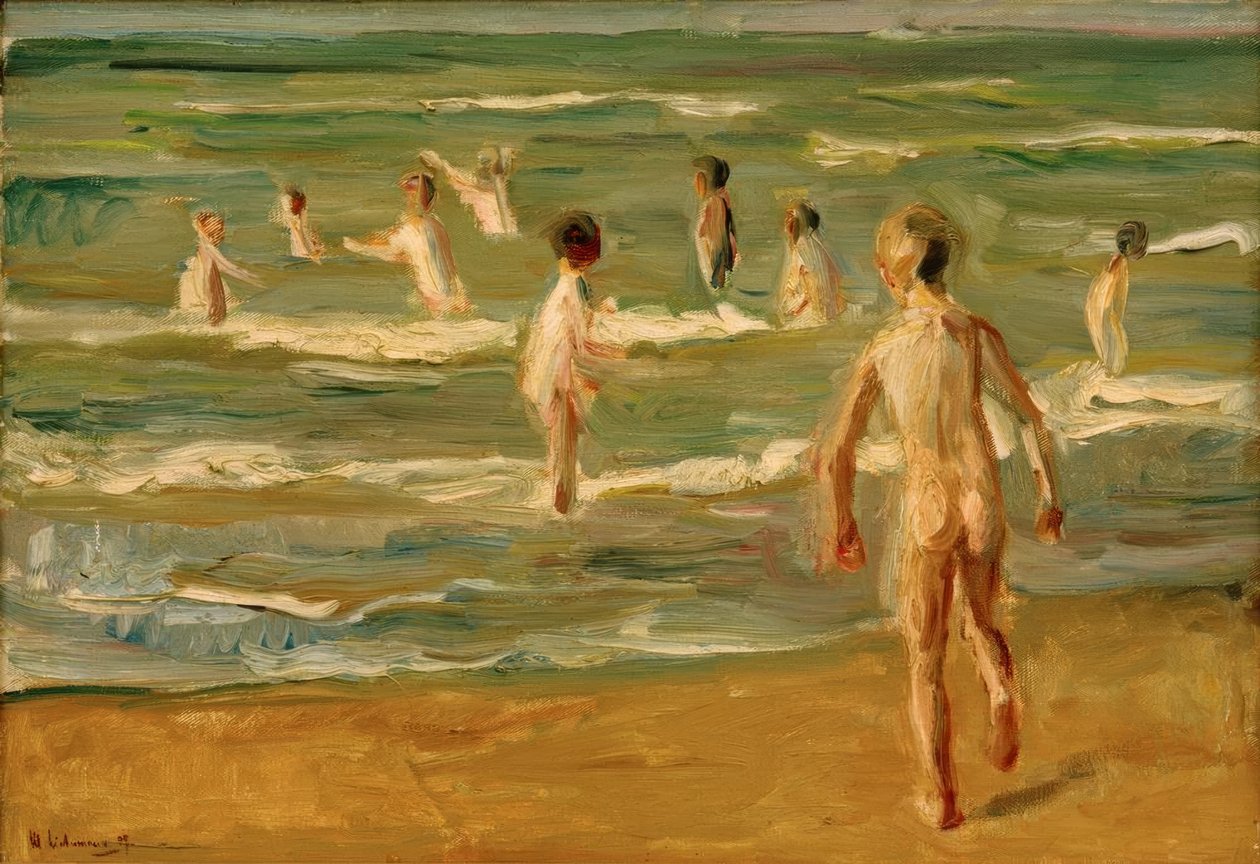 Garçons se baignant - Max Liebermann