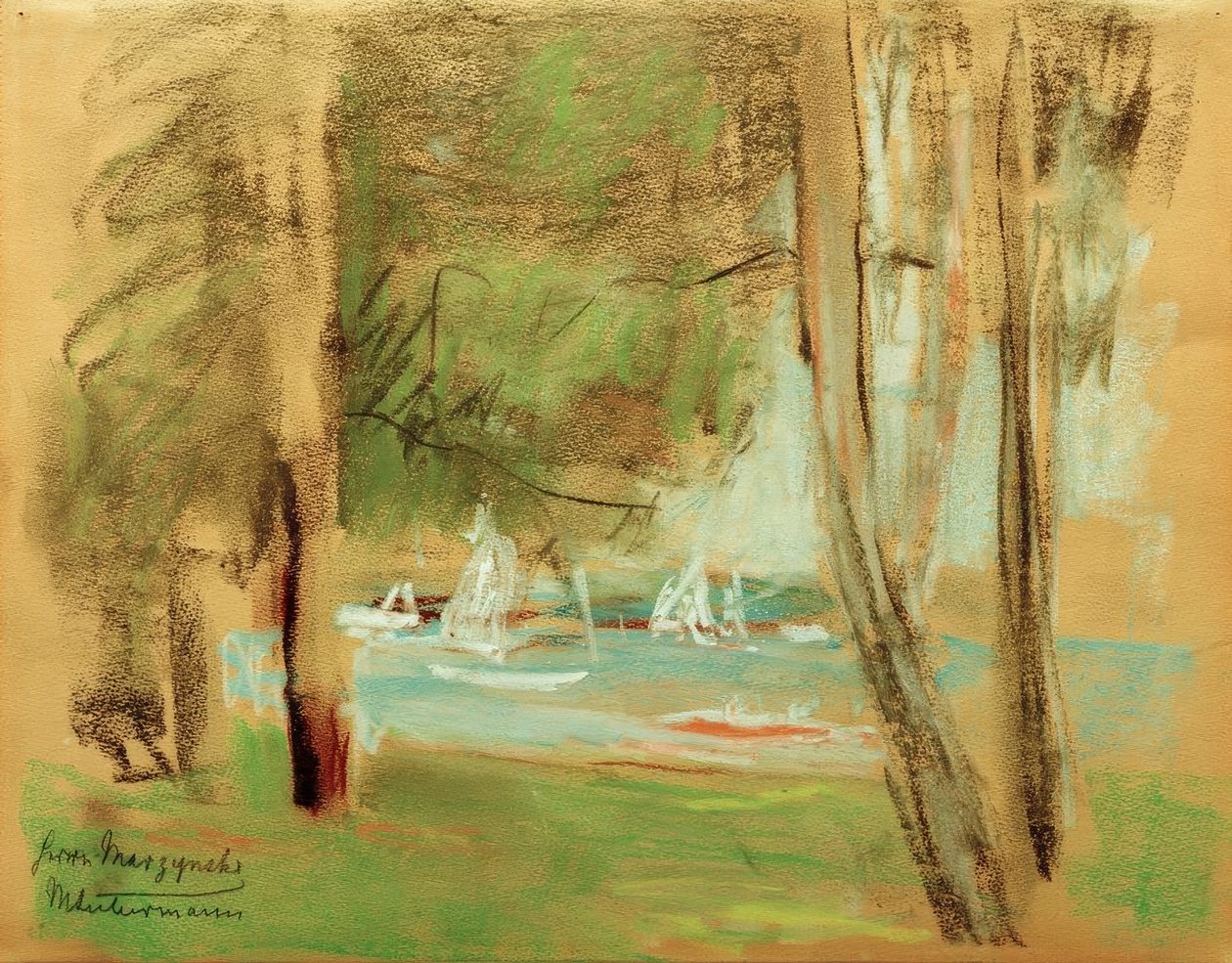 Bateaux sur le Wannsee - Max Liebermann