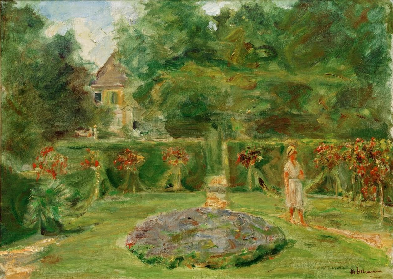 Le rond-point dans le jardin de haies - Max Liebermann