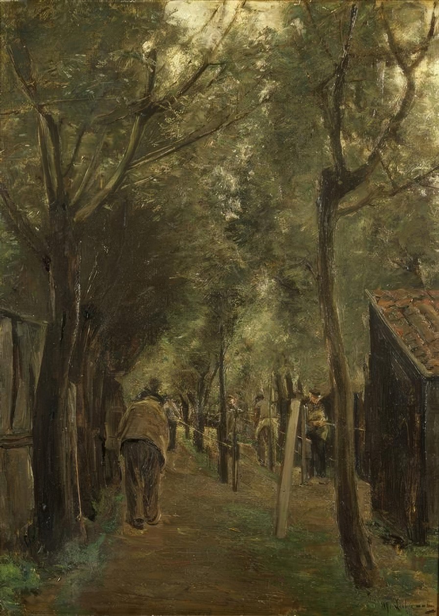 La corde à linge - Max Liebermann
