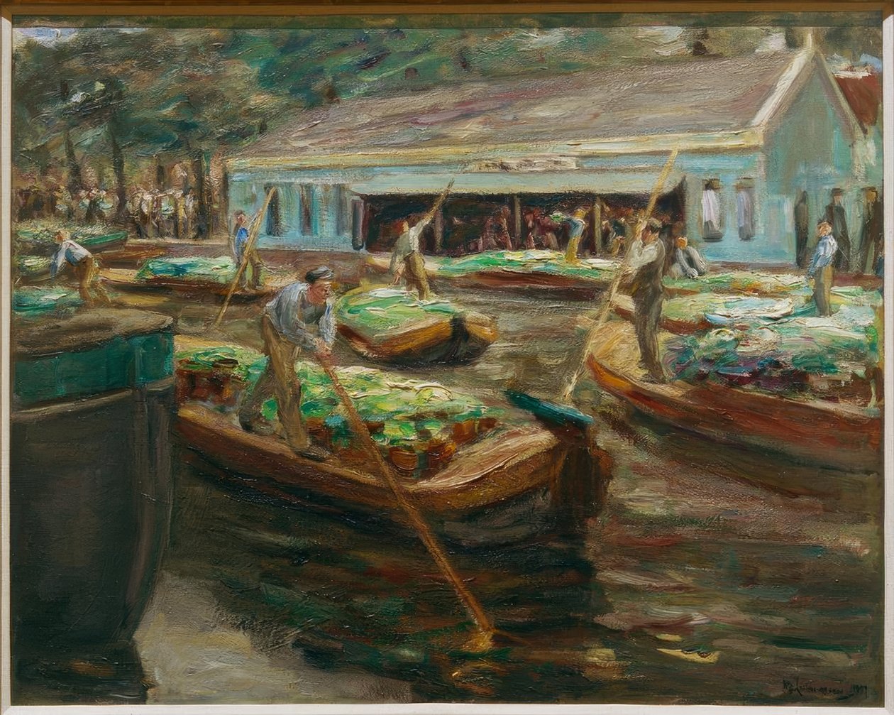 Marché aux légumes à Delft - Max Liebermann