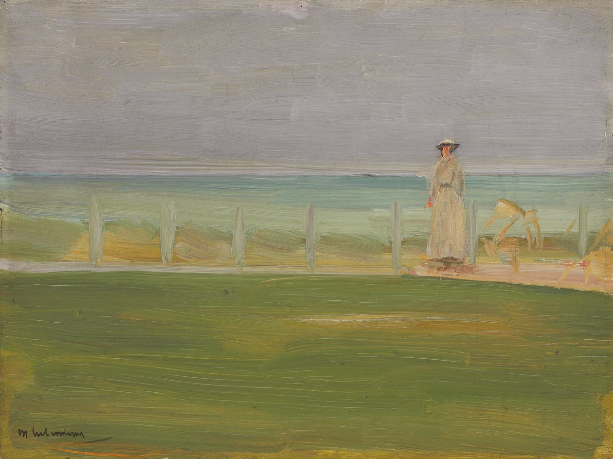 Dame à la plage - Max Liebermann