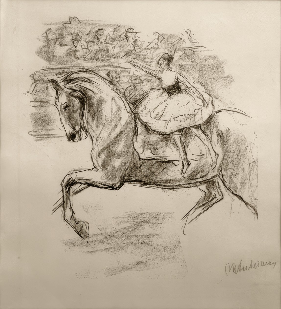 M.Liebermann, La cavalière de cirque - Max Liebermann