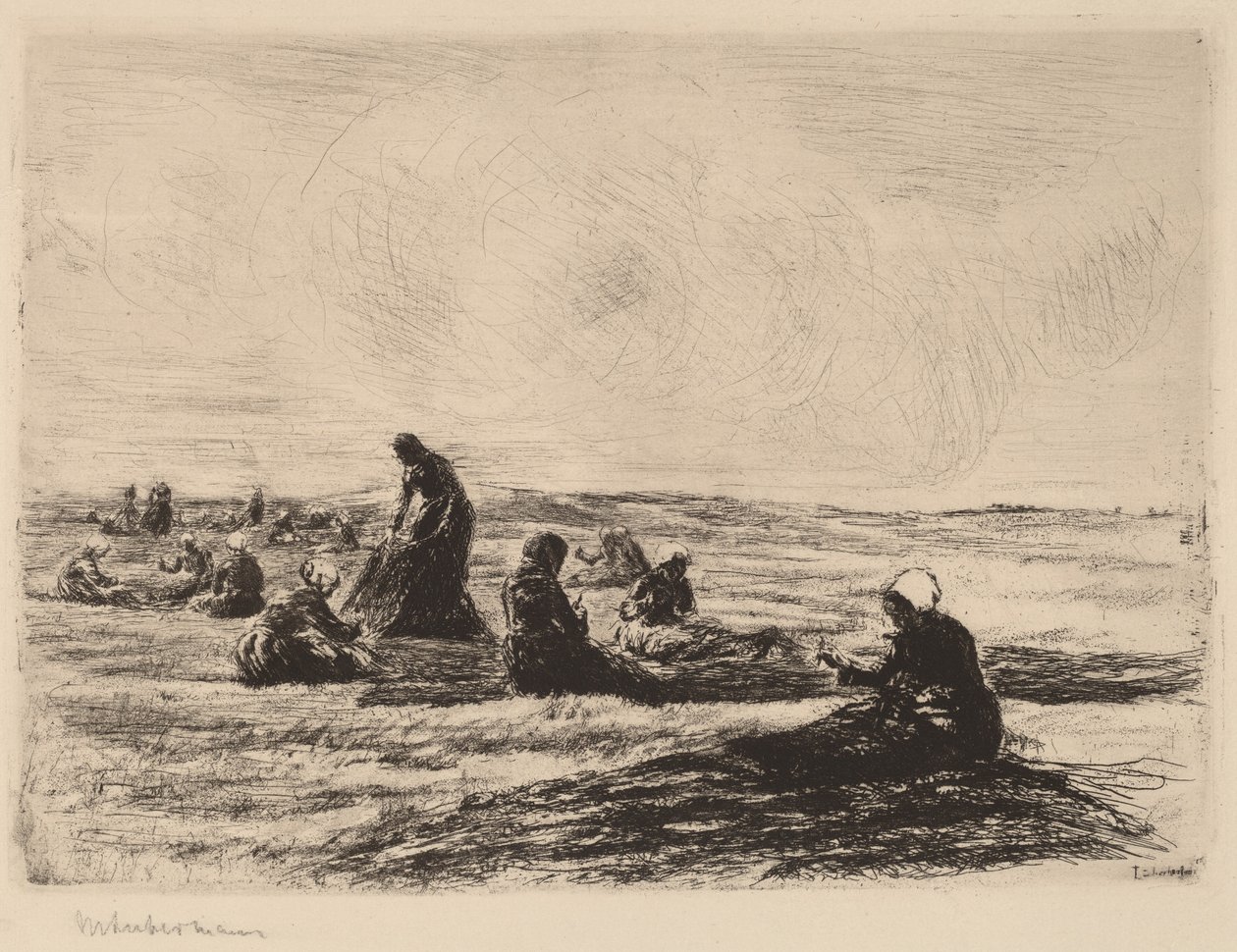 Réparation des filets - Max Liebermann