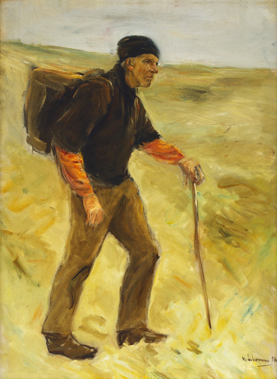 Paysans marchant - Max Liebermann