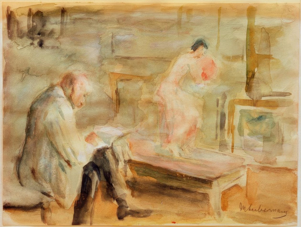 Autoportrait avec modèle dans l