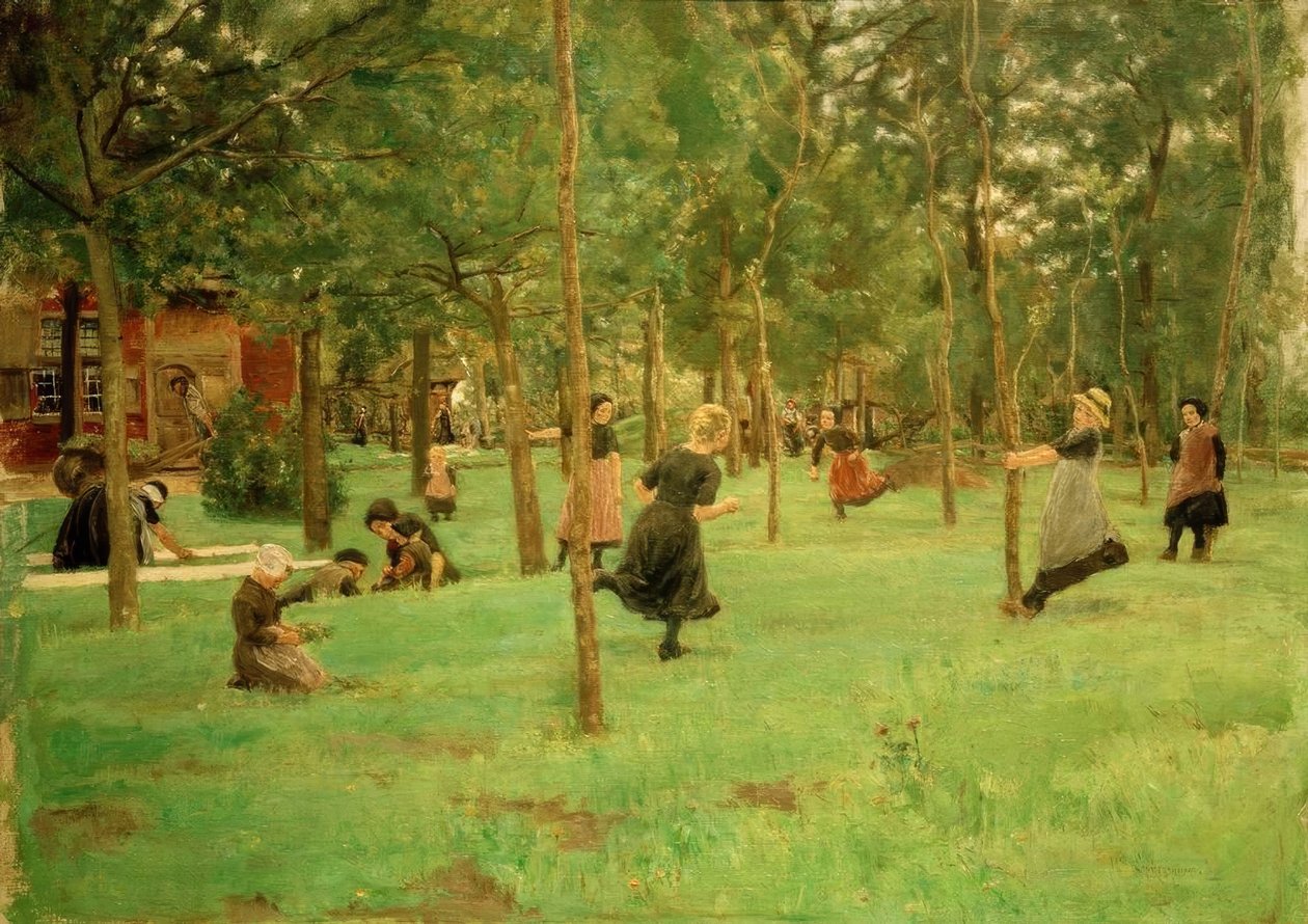 Enfants jouant - Max Liebermann