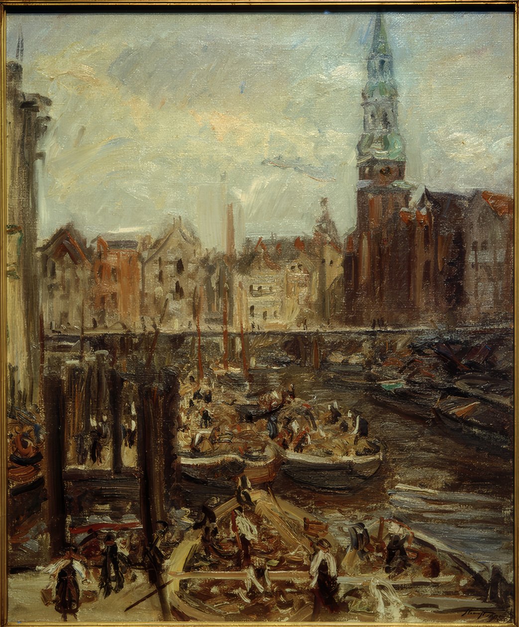Fleet au marché du houblon - Max Slevogt