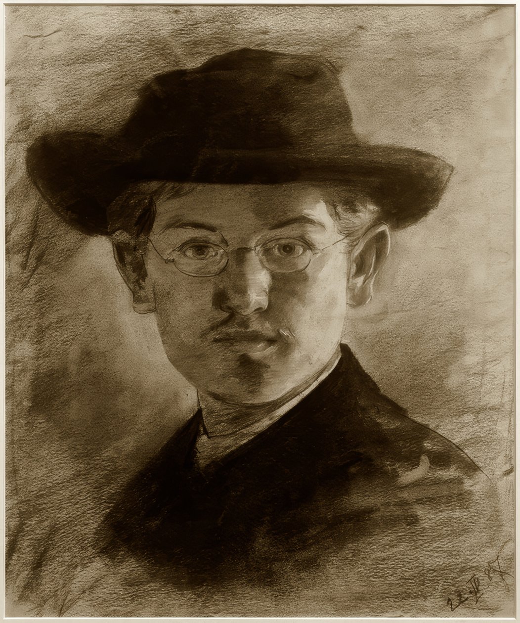 Autoportrait avec chapeau - Max Slevogt