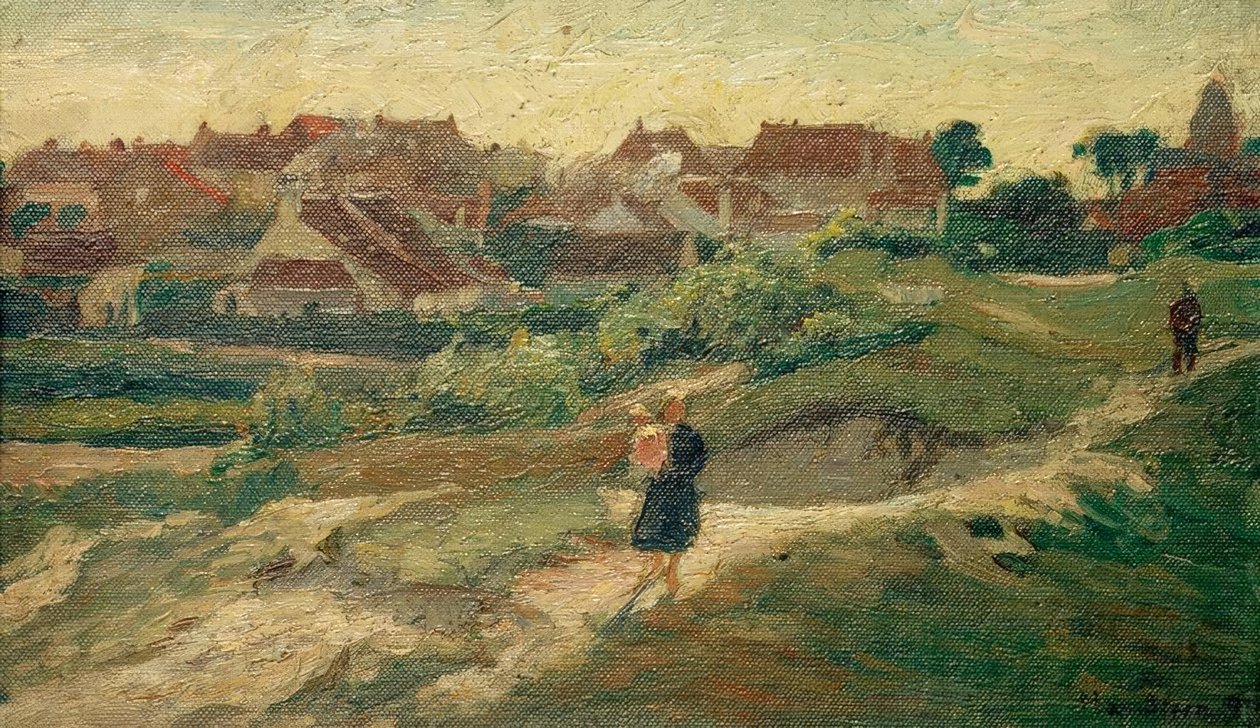 Vue de village hollandais - Max Stern